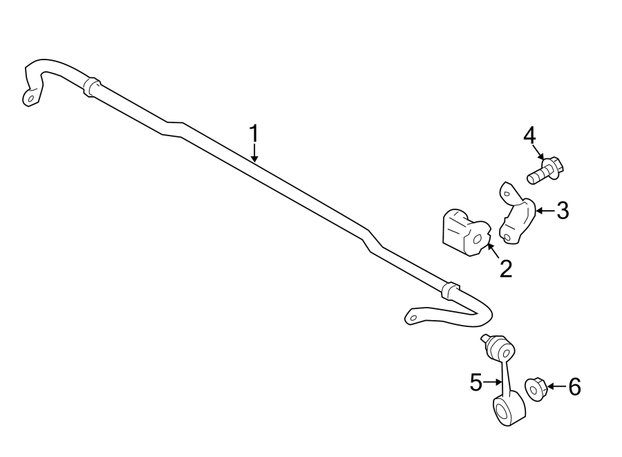 Diagram REAR SUSPENSION. STABILIZER BAR & COMPONENTS. for your 2015 Toyota Prius Plug-In   