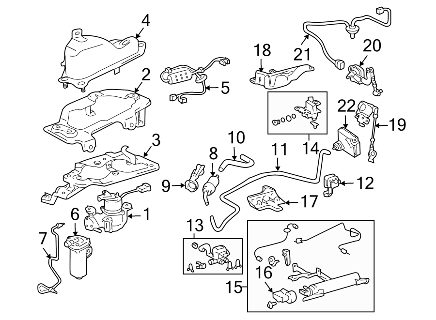 Full size assembly image of Auto leveling components. (1/1)