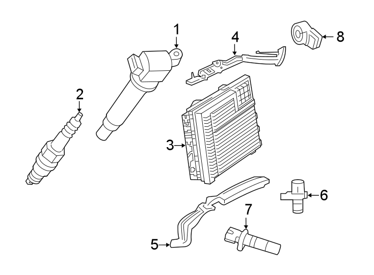 Full size assembly image of IGNITION SYSTEM. (1/1)