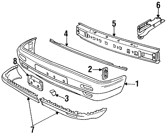 8FRONT BUMPER. BUMPER & COMPONENTS.https://images.simplepart.com/images/parts/motor/fullsize/9209015.png