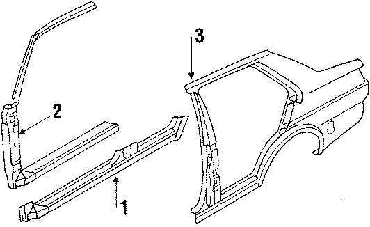 Full size assembly image of CENTER PILLAR & ROCKER PANEL. (1/1)