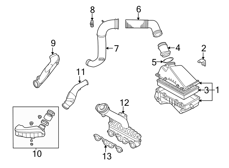 13Engine / transaxle. Air intake.https://images.simplepart.com/images/parts/motor/fullsize/9210155.png