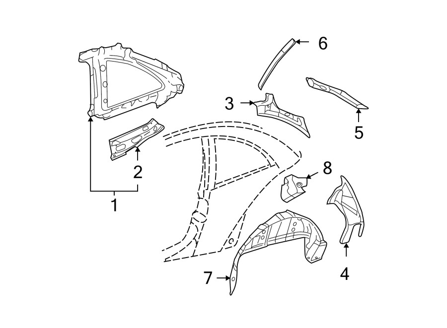 6QUARTER PANEL. INNER STRUCTURE.https://images.simplepart.com/images/parts/motor/fullsize/9210430.png