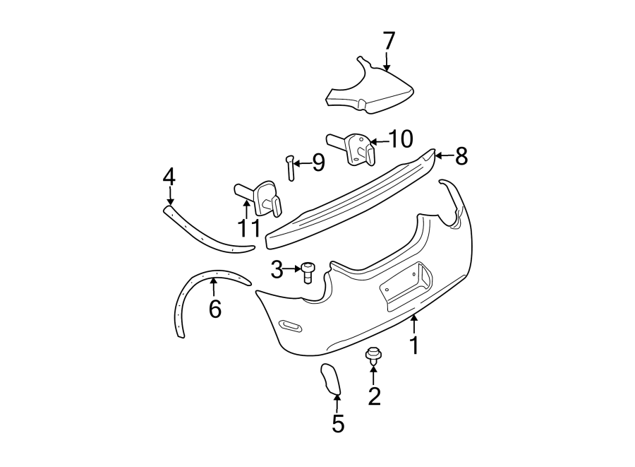 9Rear bumper. Bumper & components.https://images.simplepart.com/images/parts/motor/fullsize/9210510.png