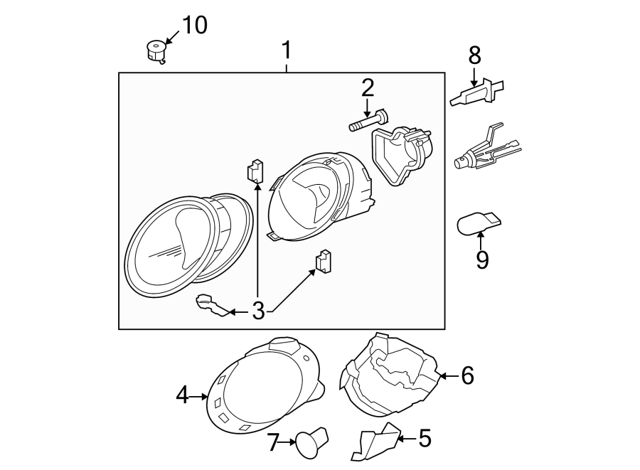 5FRONT LAMPS. HEADLAMP COMPONENTS.https://images.simplepart.com/images/parts/motor/fullsize/9210620.png