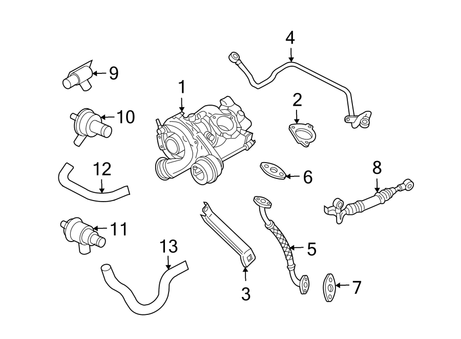 ENGINE / TRANSAXLE. TURBOCHARGER.