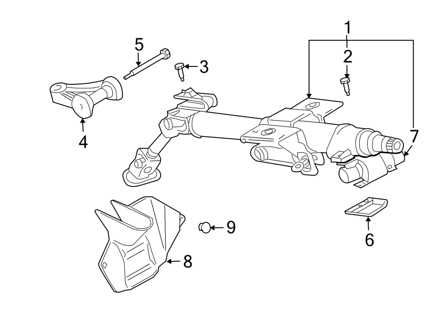 6STEERING COLUMN ASSEMBLY.https://images.simplepart.com/images/parts/motor/fullsize/9211265.png