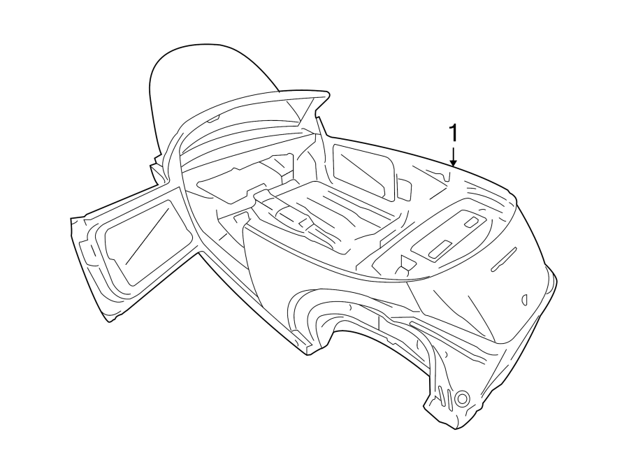 Full size assembly image of BODY SHELL. (1/1)