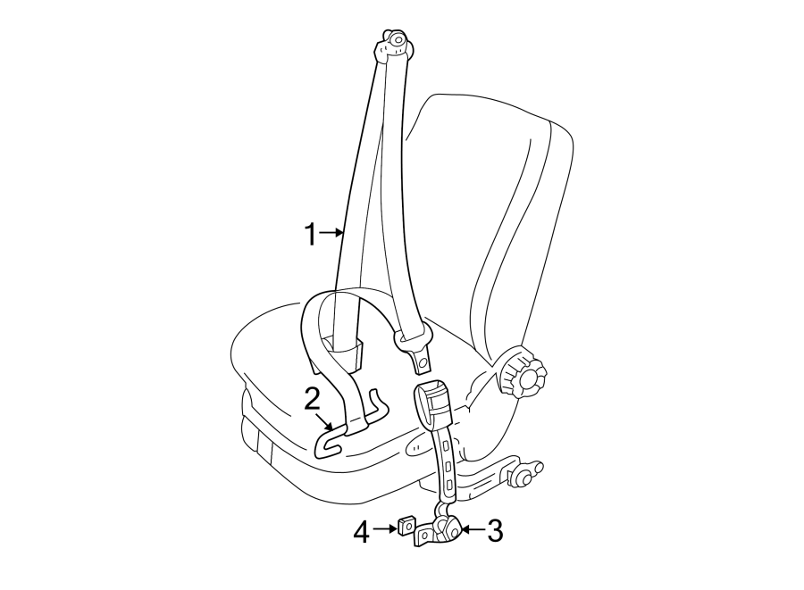 RESTRAINT SYSTEMS. FRONT SEAT BELTS.