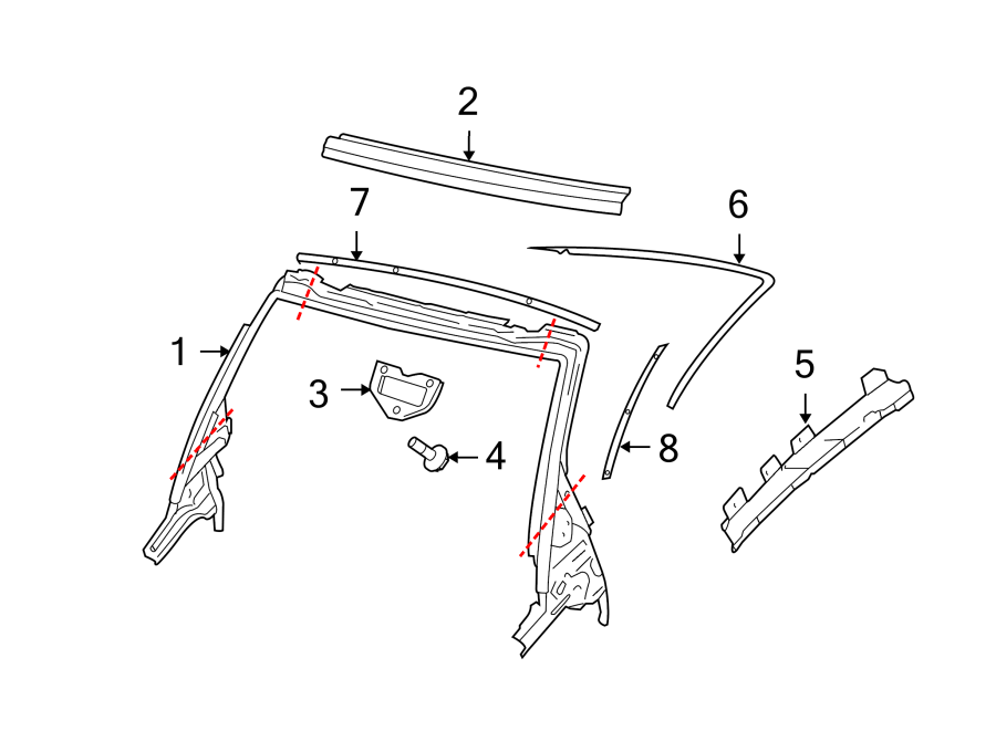 6ROOF. WINDSHIELD HEADER & COMPONENTS.https://images.simplepart.com/images/parts/motor/fullsize/9211350.png