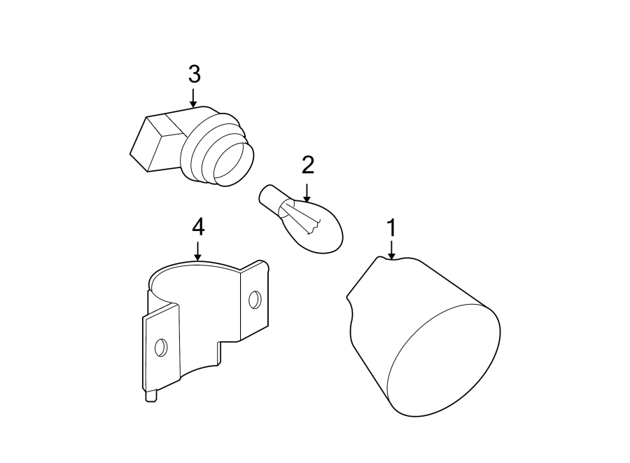 Full size assembly image of REAR LAMPS. BACKUP LAMPS. (1/1)
