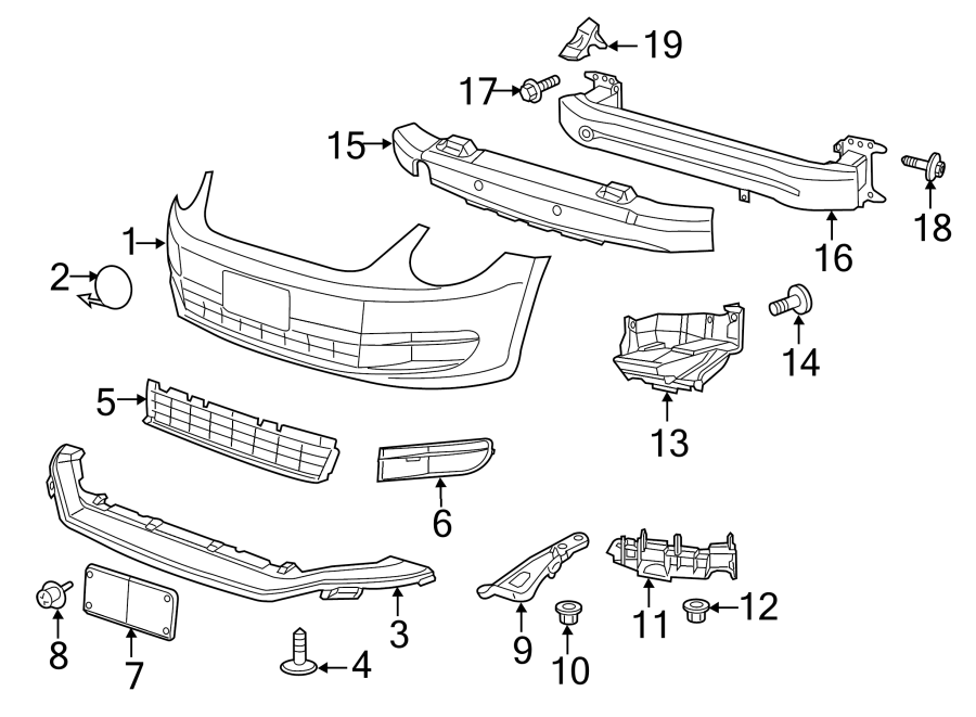 1FRONT BUMPER & GRILLE. BUMPER & COMPONENTS.https://images.simplepart.com/images/parts/motor/fullsize/9212005.png