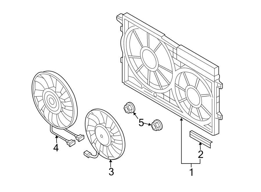 Full size assembly image of COOLING FAN. (1/1)