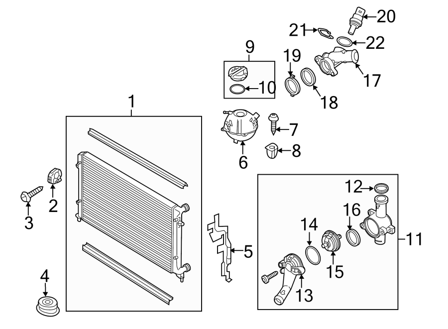 16Radiator & components.https://images.simplepart.com/images/parts/motor/fullsize/9212090.png