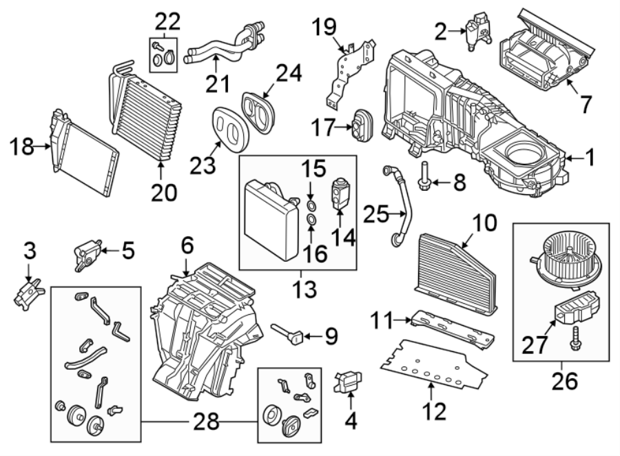 1AIR CONDITIONER & HEATER. EVAPORATOR & HEATER COMPONENTS.https://images.simplepart.com/images/parts/motor/fullsize/9212127.png