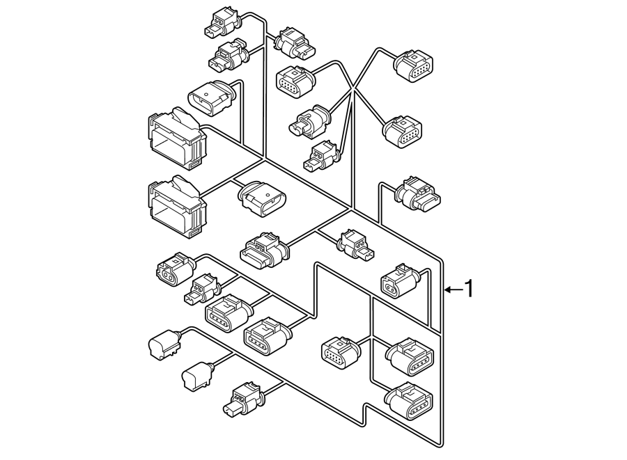 Full size assembly image of WIRING HARNESS. (1/1)