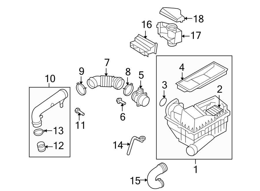 ENGINE / TRANSAXLE. AIR INTAKE.