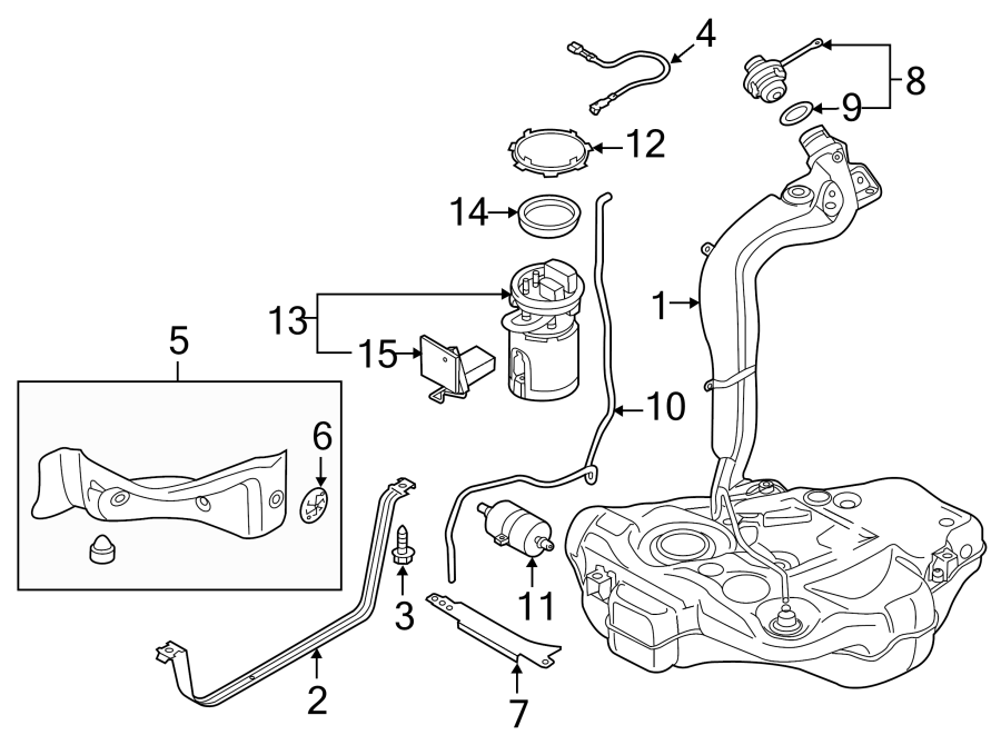 13Fuel system components.https://images.simplepart.com/images/parts/motor/fullsize/9212655.png