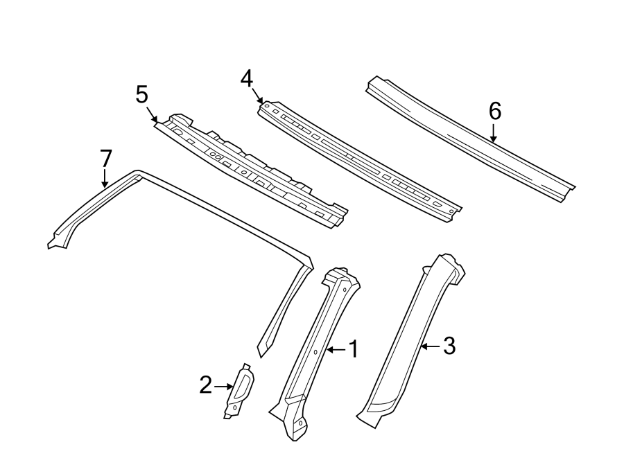 6Roof. Windshield header & components.https://images.simplepart.com/images/parts/motor/fullsize/9212805.png