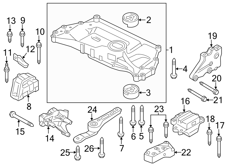 3ENGINE / TRANSAXLE. ENGINE & TRANS MOUNTING.https://images.simplepart.com/images/parts/motor/fullsize/9212972.png