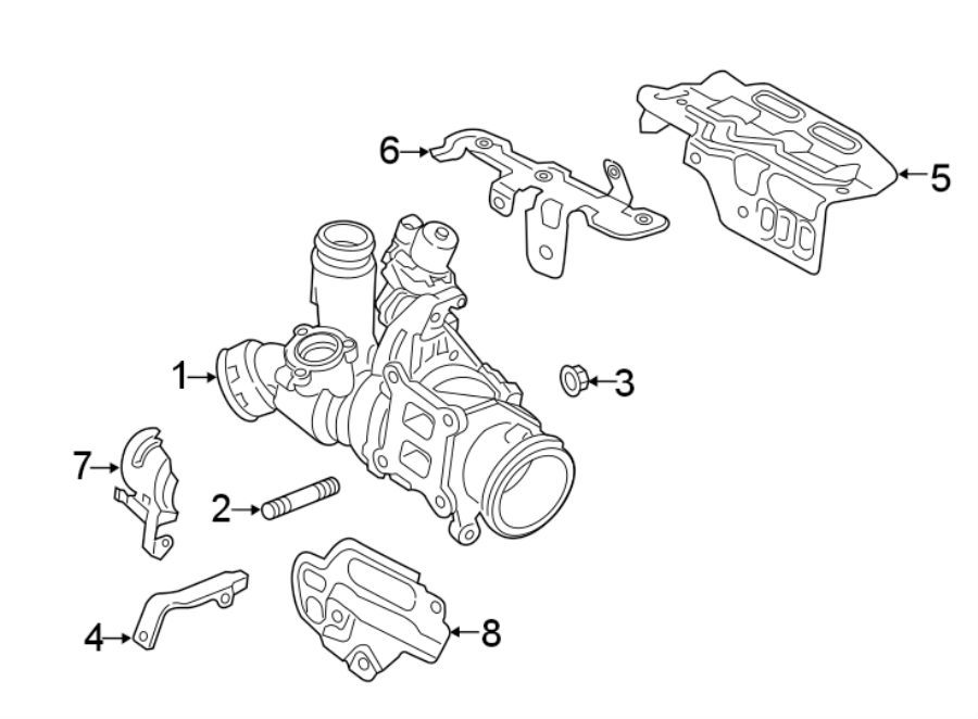 EXHAUST SYSTEM. MANIFOLD.