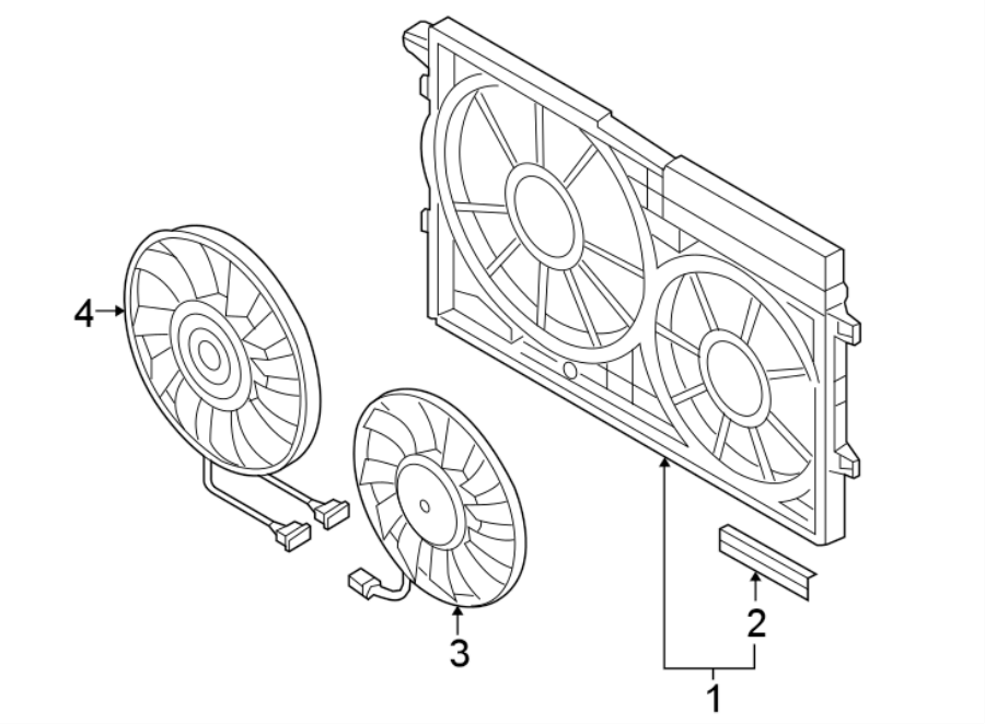 Diagram COOLING FAN. for your 2018 Volkswagen Beetle Convertible   