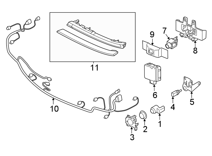 5Front bumper & grille. Electrical components.https://images.simplepart.com/images/parts/motor/fullsize/9219013.png