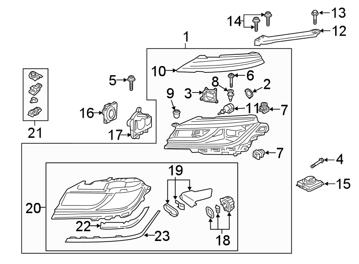 17FRONT LAMPS. HEADLAMP COMPONENTS.https://images.simplepart.com/images/parts/motor/fullsize/9219025.png