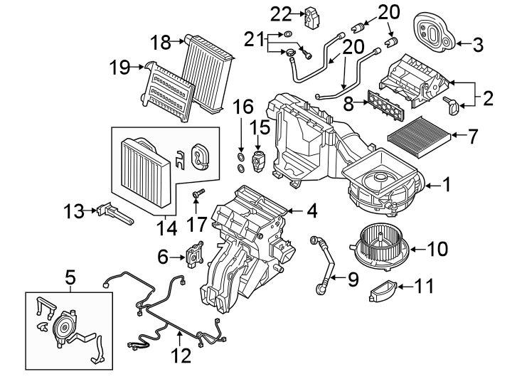 14AIR CONDITIONER & HEATER. EVAPORATOR & HEATER COMPONENTS.https://images.simplepart.com/images/parts/motor/fullsize/9219095.png