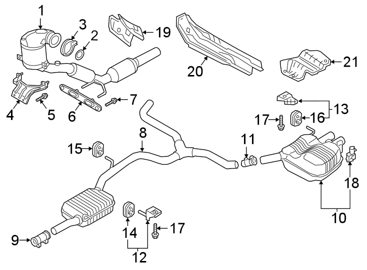 18Exhaust system. Exhaust components.https://images.simplepart.com/images/parts/motor/fullsize/9219230.png