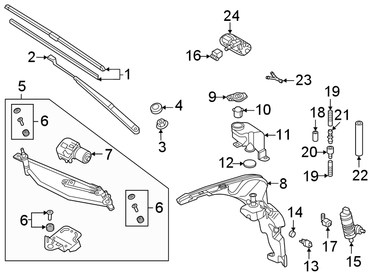 9Windshield. Wiper & washer components.https://images.simplepart.com/images/parts/motor/fullsize/9219323.png