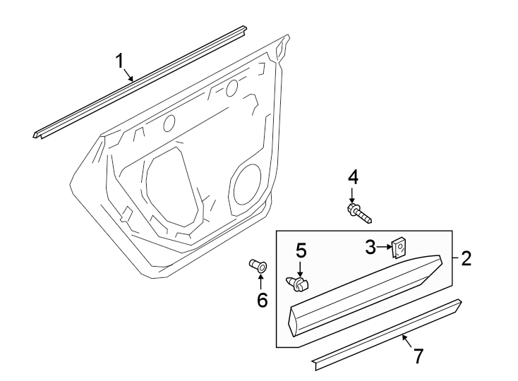 2REAR DOOR. EXTERIOR TRIM.https://images.simplepart.com/images/parts/motor/fullsize/9219535.png