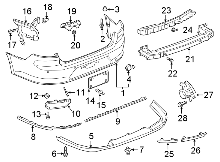 13REAR BUMPER. BUMPER & COMPONENTS.https://images.simplepart.com/images/parts/motor/fullsize/9219730.png