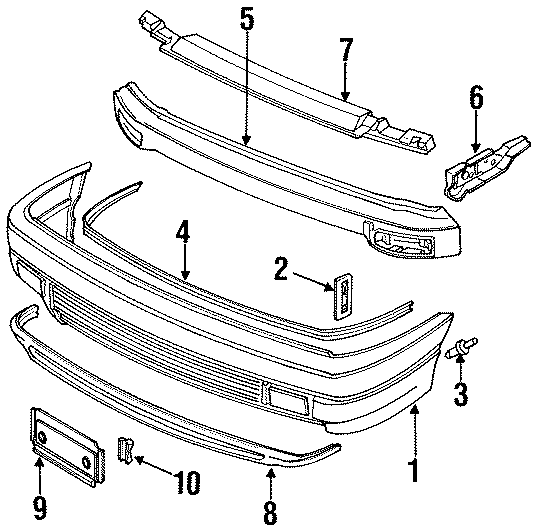 2FRONT BUMPER. BUMPER & COMPONENTS.https://images.simplepart.com/images/parts/motor/fullsize/9225510.png