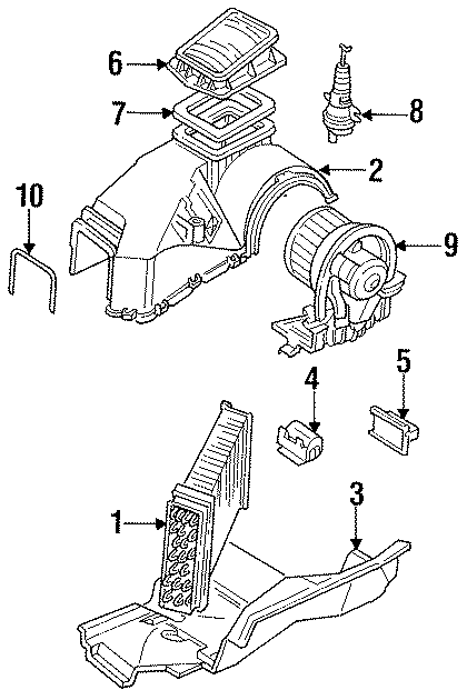 7AIR CONDITIONER & HEATER. EVAPORATOR COMPONENTS.https://images.simplepart.com/images/parts/motor/fullsize/9230140.png