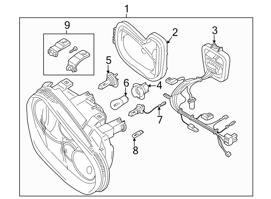 6FRONT LAMPS. HEADLAMP COMPONENTS.https://images.simplepart.com/images/parts/motor/fullsize/9231030.png