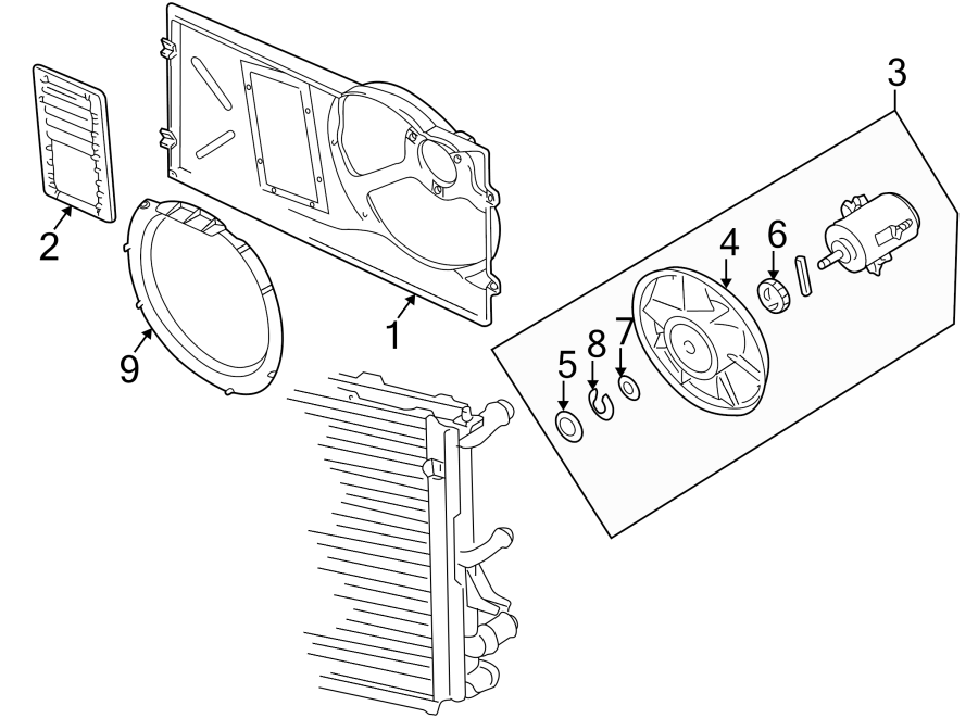 1COOLING FAN.https://images.simplepart.com/images/parts/motor/fullsize/9231060.png