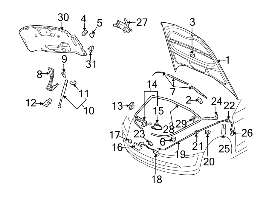 26HOOD & GRILLE. HOOD & COMPONENTS.https://images.simplepart.com/images/parts/motor/fullsize/9235130.png