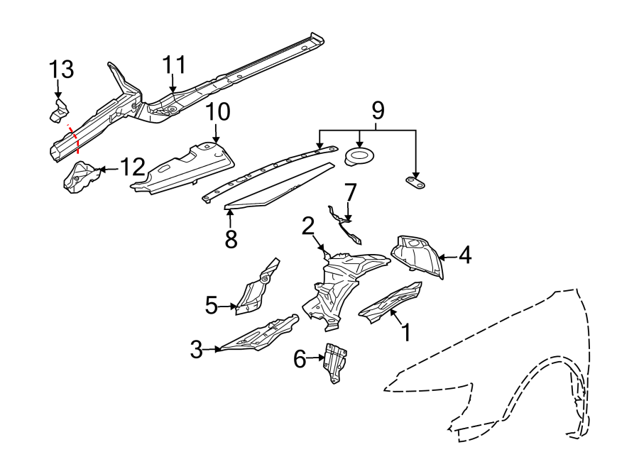 1FENDER. STRUCTURAL COMPONENTS & RAILS.https://images.simplepart.com/images/parts/motor/fullsize/9235145.png