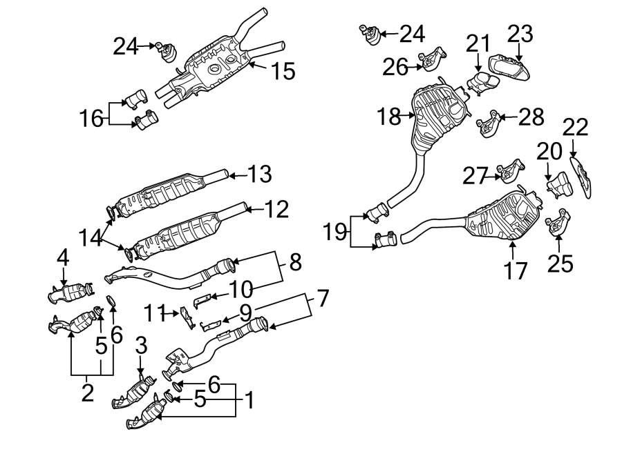 19Exhaust system. Exhaust components.https://images.simplepart.com/images/parts/motor/fullsize/9235315.png