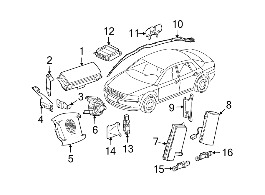 RESTRAINT SYSTEMS. AIR BAG COMPONENTS.