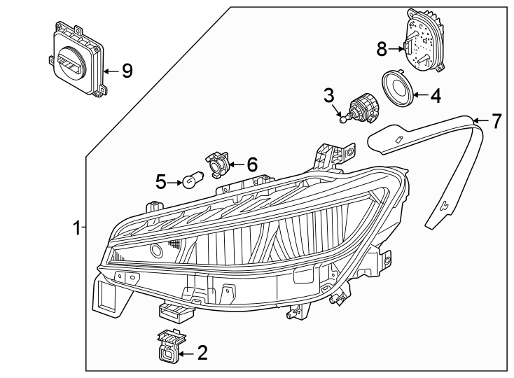 2Front lamps. Headlamp components.https://images.simplepart.com/images/parts/motor/fullsize/9237020.png