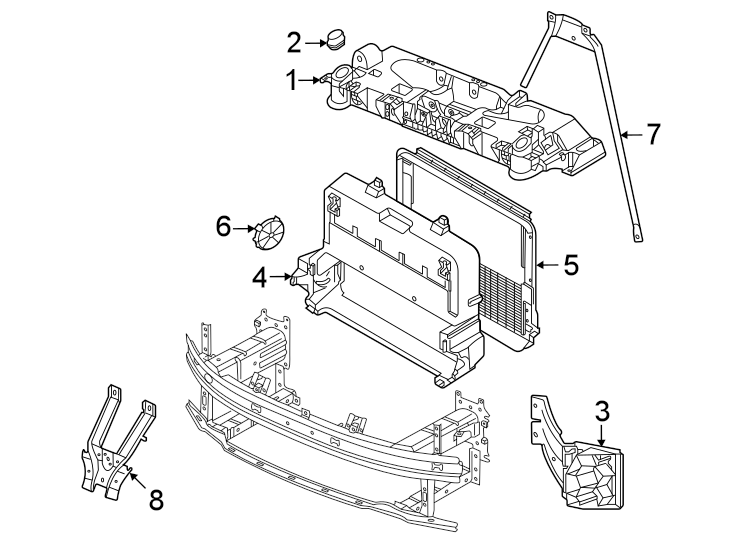 8Radiator support.https://images.simplepart.com/images/parts/motor/fullsize/9237040.png