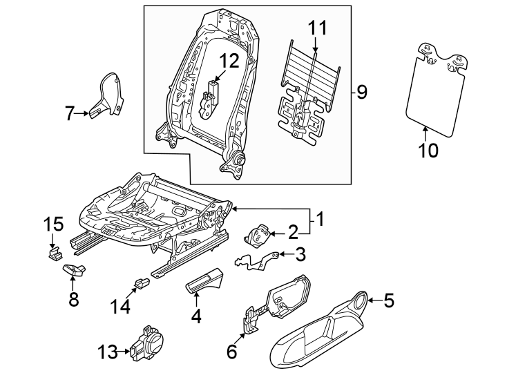 8Seats & tracks. Passenger seat components.https://images.simplepart.com/images/parts/motor/fullsize/9237355.png