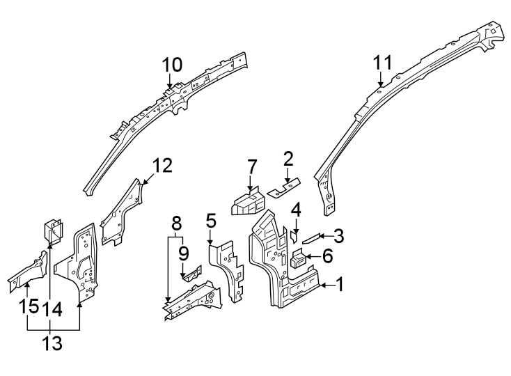 2Pillars. Rocker & floor. Hinge pillar.https://images.simplepart.com/images/parts/motor/fullsize/9237425.png