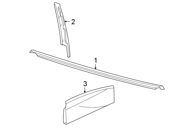 3Rear door. Exterior trim.https://images.simplepart.com/images/parts/motor/fullsize/9237490.png