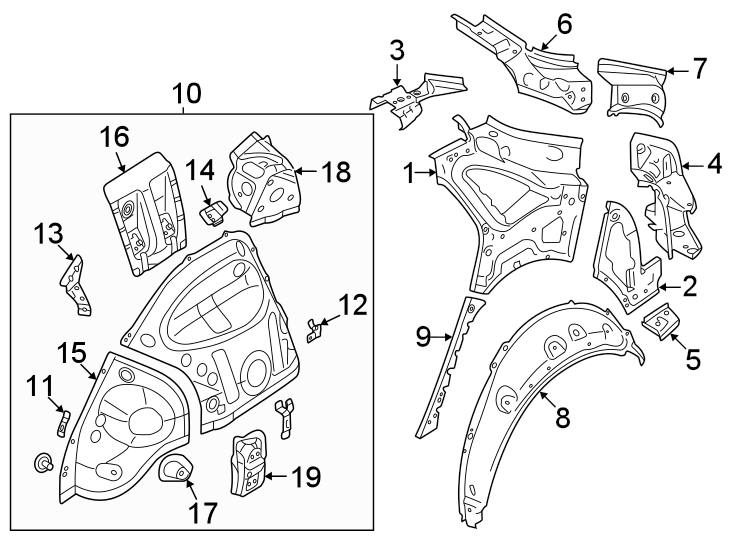 16Quarter panel. Inner structure.https://images.simplepart.com/images/parts/motor/fullsize/9237530.png