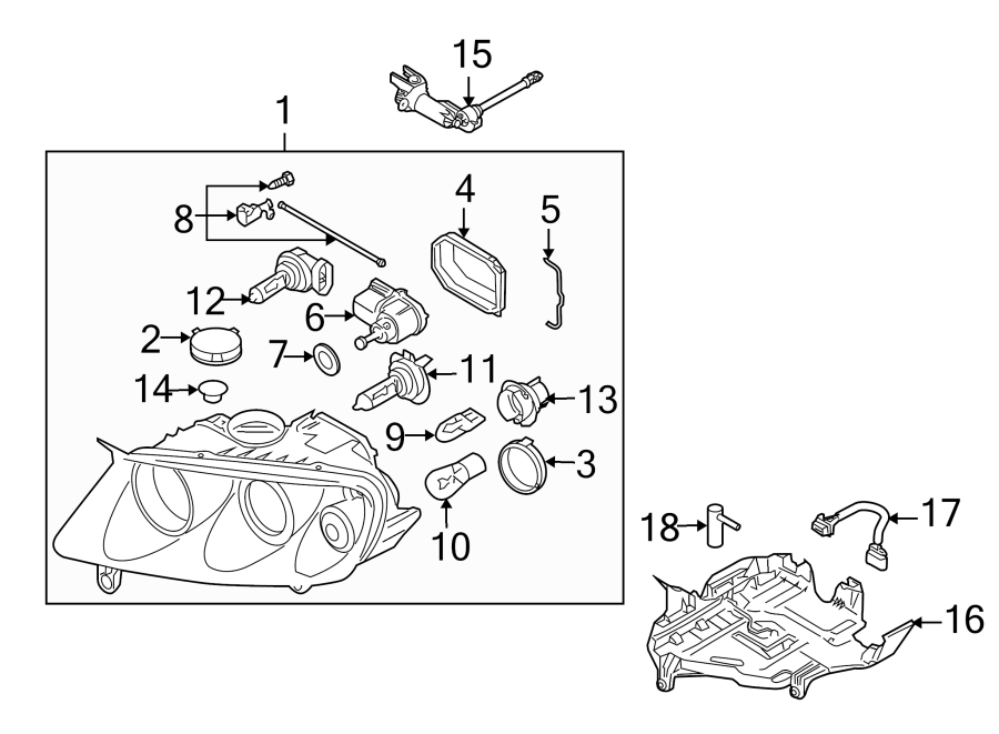 5FRONT LAMPS. HEADLAMP COMPONENTS.https://images.simplepart.com/images/parts/motor/fullsize/9240015.png