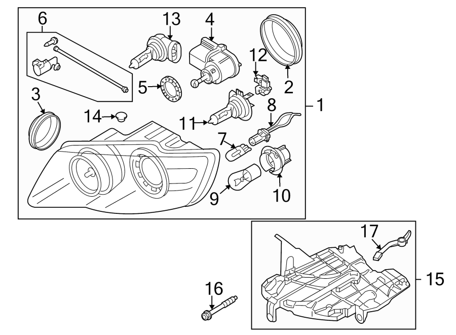 3FRONT LAMPS. HEADLAMP COMPONENTS.https://images.simplepart.com/images/parts/motor/fullsize/9240017.png