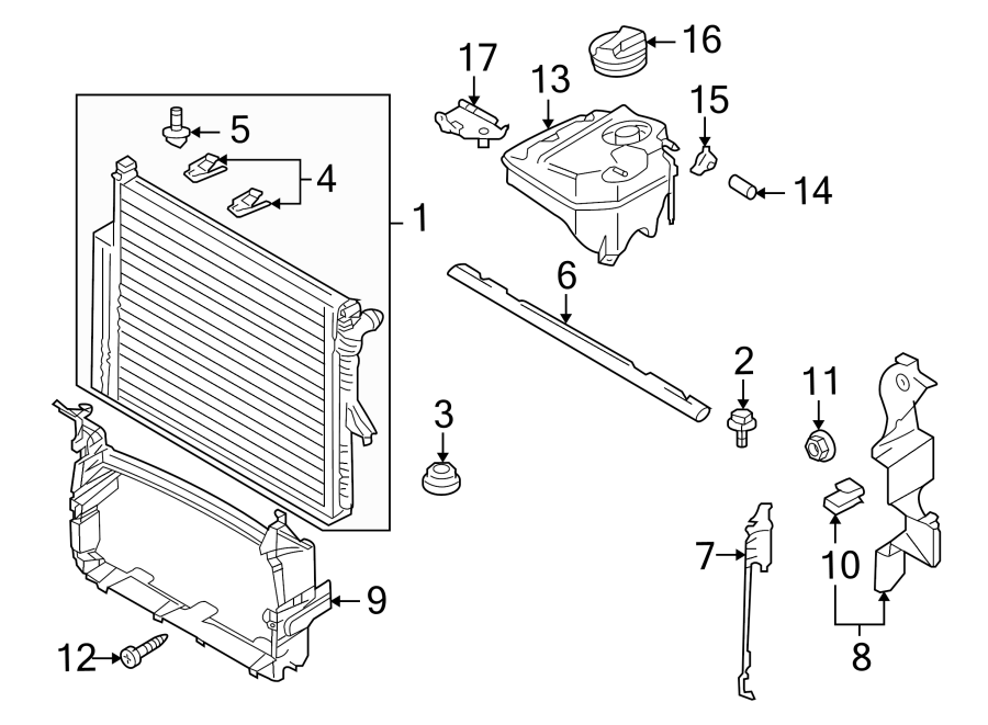 RADIATOR & COMPONENTS.